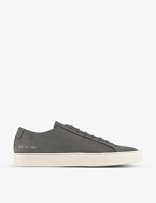 COMMON PROJECTS: Achilles nubuck-leather low-top trainers