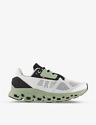 ON-RUNNING: Cloudstratus cushioned-sole mesh low-top trainers
