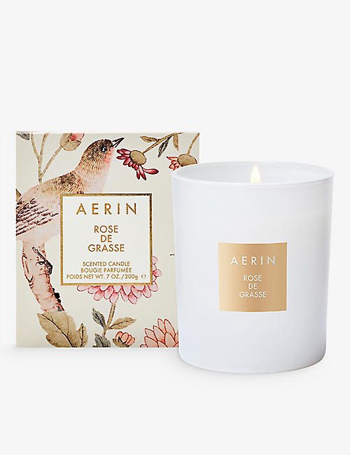 AERIN: Rose De Grasse scented candle 200g