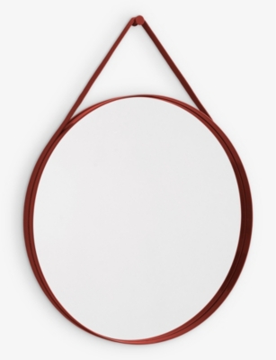 HAY: Strap No 2 circular steel and glass mirror 70cm