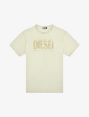 DIESEL：T-Diegor-E6 徽标印花平纹针织棉 T 恤