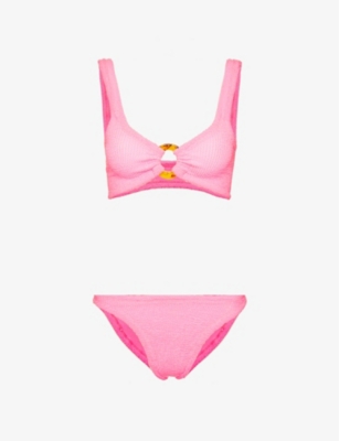 HUNZA G: Julia seersucker bikini