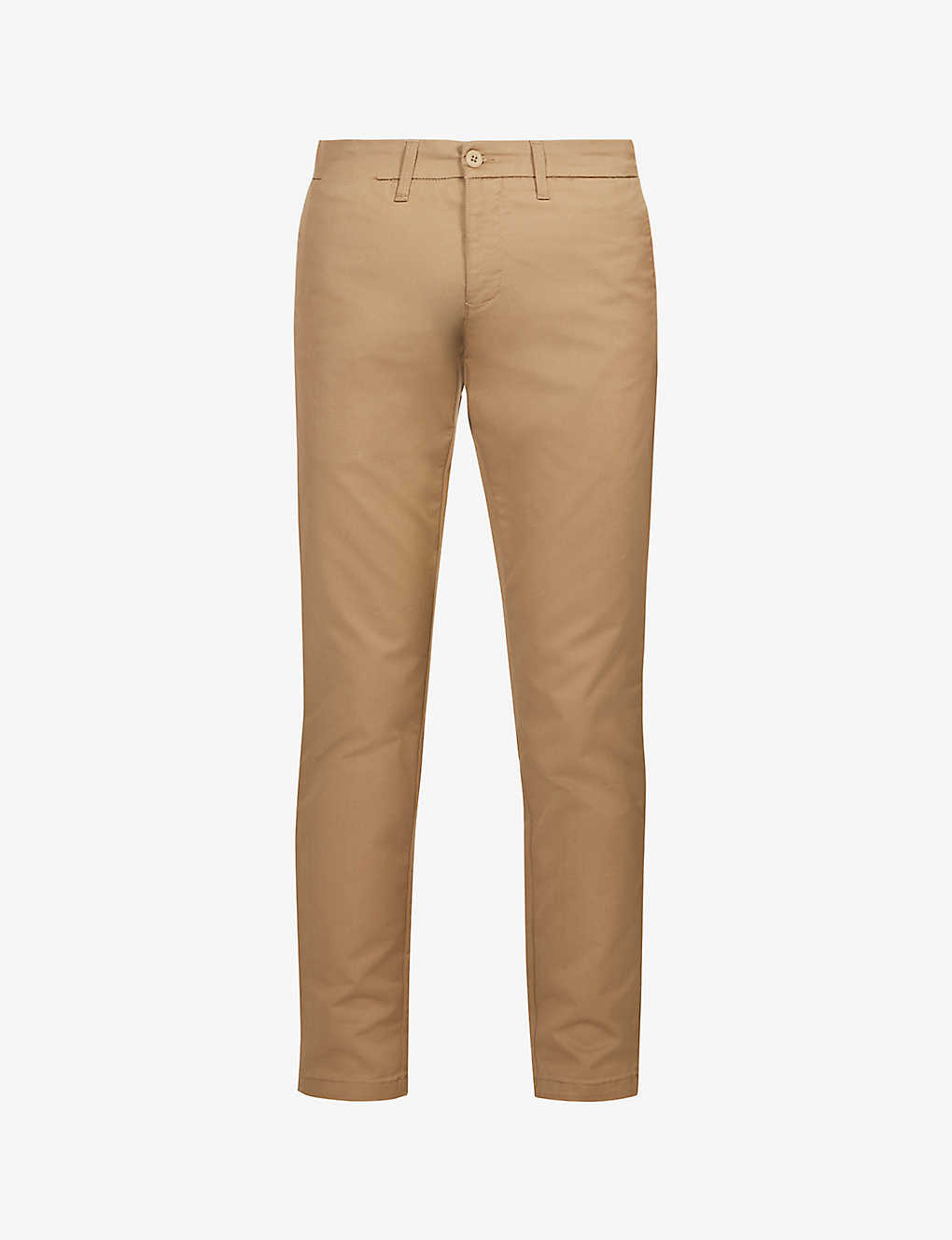 Carhartt Wip Mens Leather Sid Low-rise Slim-fit Stretch-woven Trousers