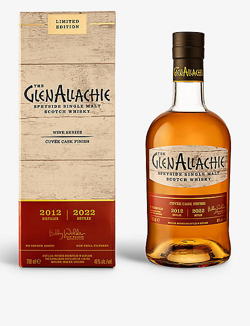 WHISKY AND BOURBON: The GlenAllachie Cuvée Wine Cask Finish 9-year-old single-malt Scotch whisky 700ml