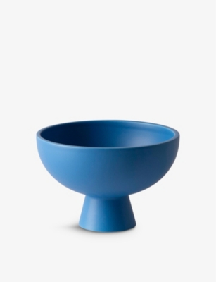 Raawii Electric Blue Strøm Small Ceramic Bowl 15cm