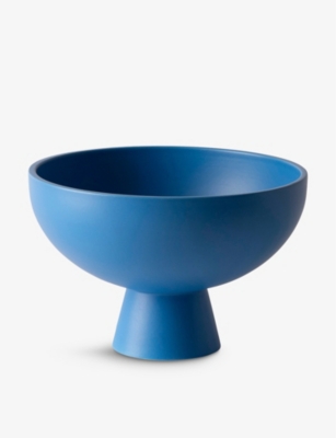 Raawii Strøm Large Earthenware Bowl 22cm In Electric Blue