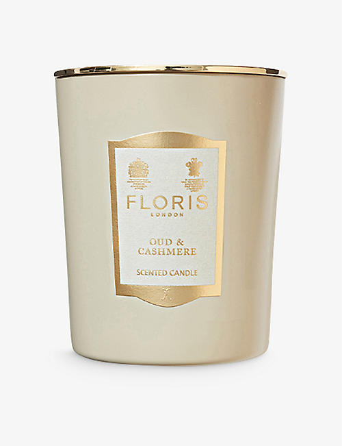 FLORIS: Oud and Cashmere scented candle 175g