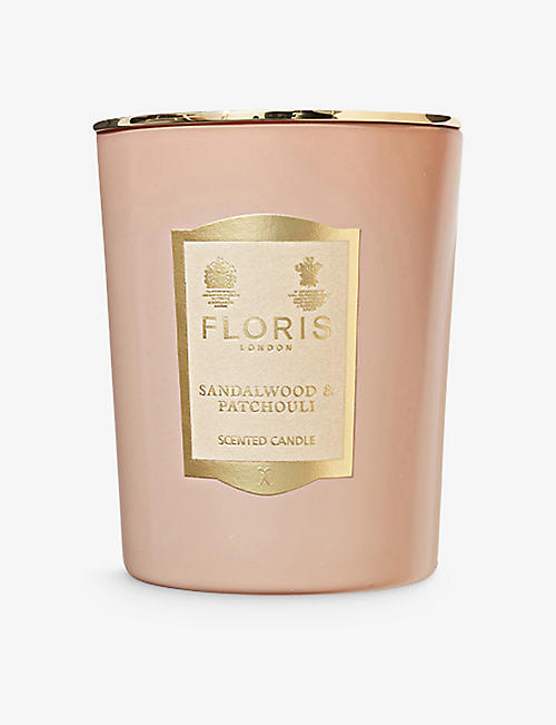 FLORIS: Sandalwood and Patchouli scented candle 175g