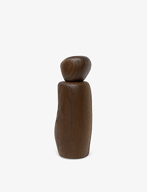 FERM LIVING: Pebble wooden seasoning grinder 18.8cm