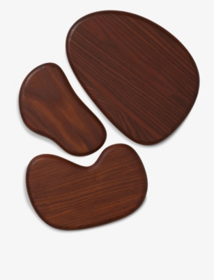 Shop Ferm Living Brown Cairn Wooden Cutting Boards Set Of Three