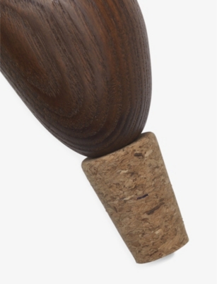 Ferm Living Brown Cairn Wooden Wine Stoppers Set Of Two In Brown