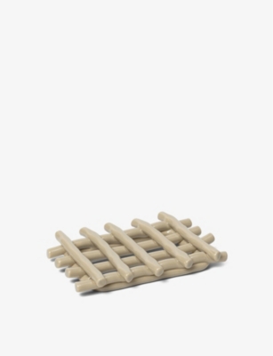 FERM LIVING: Weave glazed-ceramic soap tray