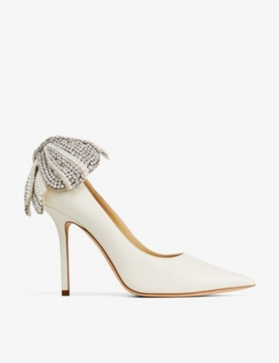 Jimmy Choo Love 100 Patent Leather Pumps In Latte Mix