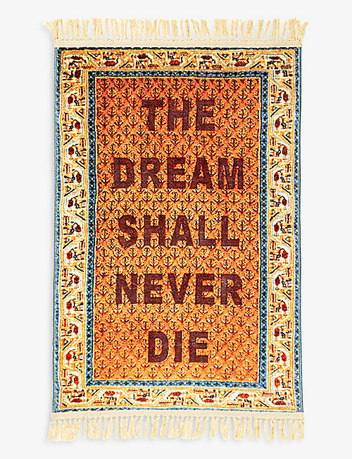 SELETTI: Loredana Longo The Dream Shall Never Die woven rug 120cm x 80cm