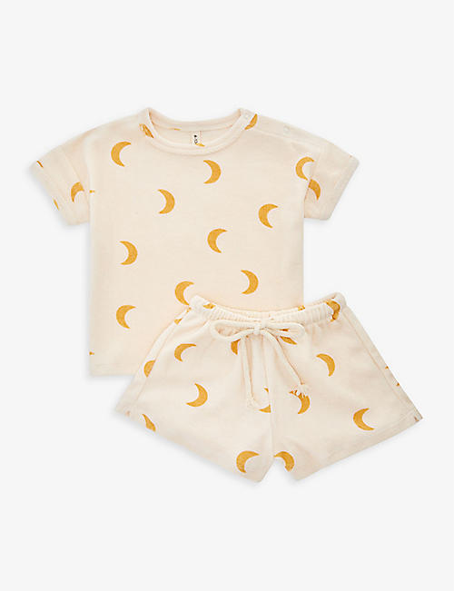 ORGANIC ZOO: Graphic-print cotton-terry two-piece set 6 months-4 years
