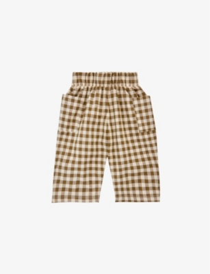 ORGANIC ZOO: Gingham-print organic-cotton shorts 6 months-4 years