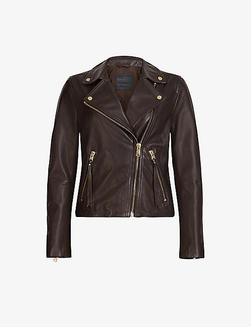 ALLSAINTS: Dalby leather biker jacket