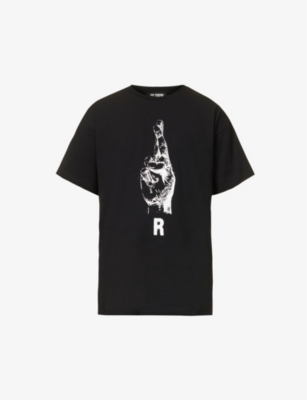 Raf Simons Hand Sign Short-sleeve T-shirt In Black