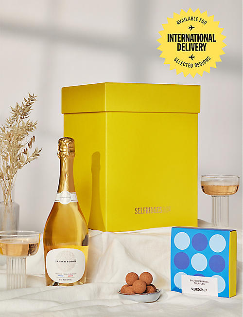 SELFRIDGES SELECTION: Non-alcoholic bubbly and chocolate gift box – 2 items included