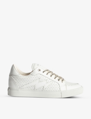 Zadig & Voltaire Zadig&voltaire Women's Blanc La Flash Perforated ...