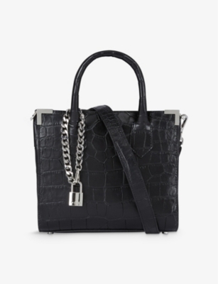 THE KOOPLES: Ming croc-embossed leather tote bag