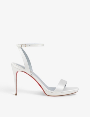 Christian Louboutin Loubi Queen Red Sole Stiletto-Heel Sandals