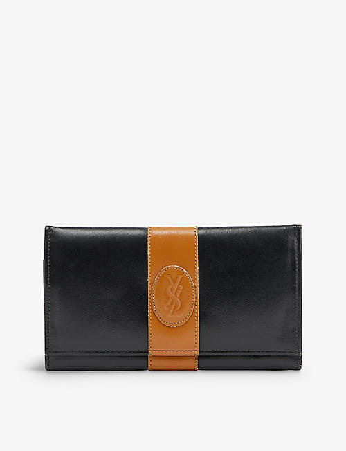 THIS OLD THING LONDON: Pre-loved Saint Laurent striped-front shell wallet