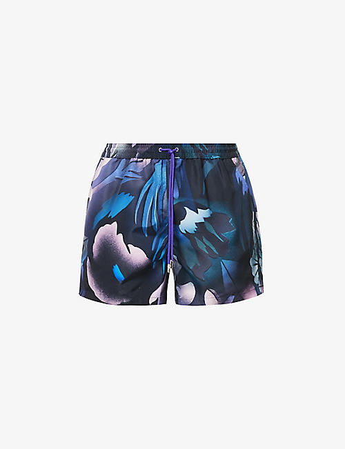 PAUL SMITH: Hot Summer abstract-print recycled-polyester blend swim shorts