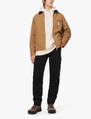 Dickies Millerville Brand-patch Straight-leg Regular-fit Cotton Cargo Trousers In Black