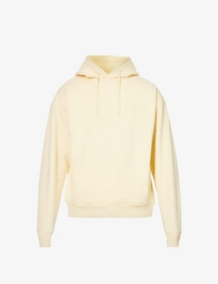 Martine Rose Graphic-print Cotton Hoodie In Vanilla Acid
