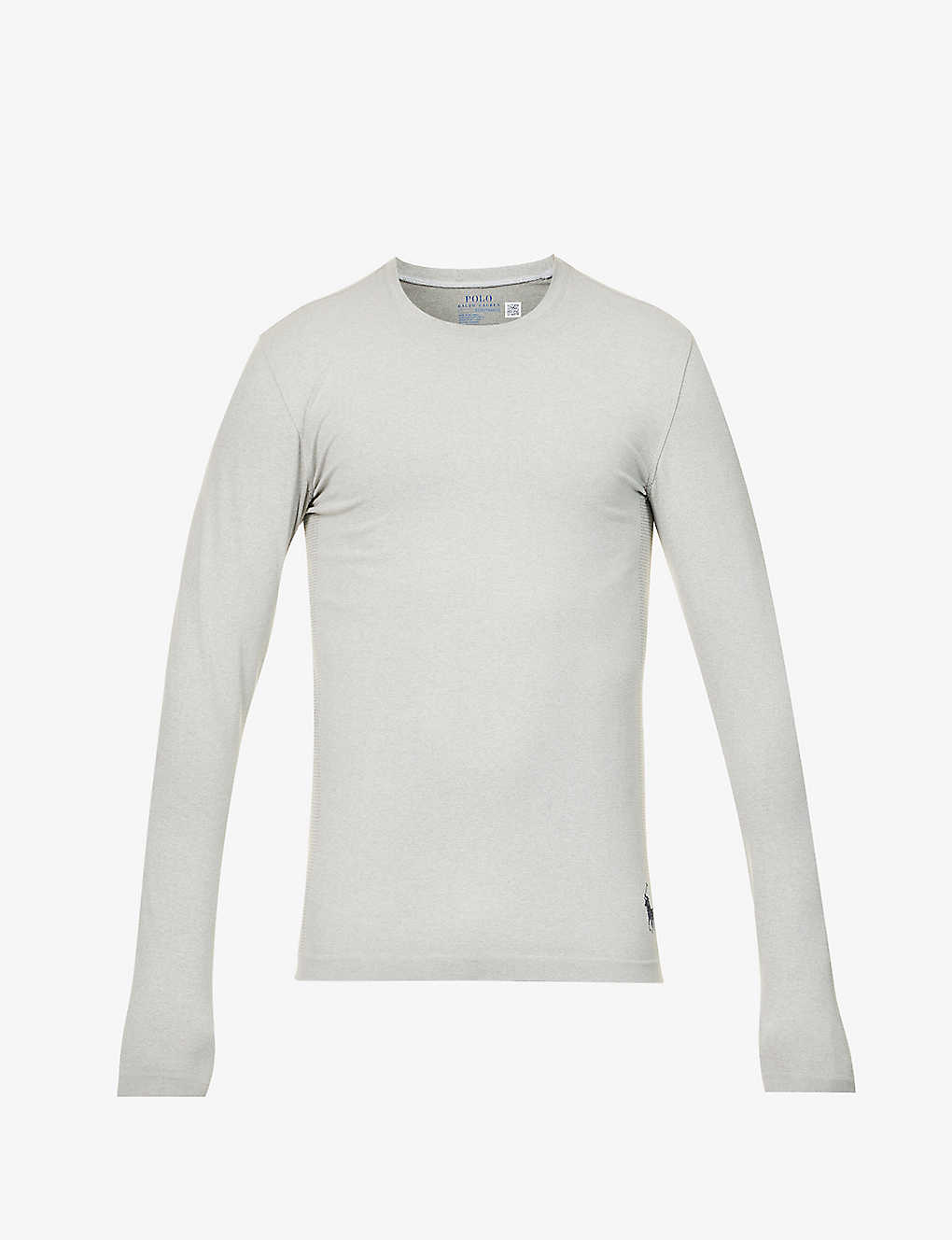 Polo Ralph Lauren Mens Light Sport Heather Slim-fit Stretch-jersey T-shirt In Grey