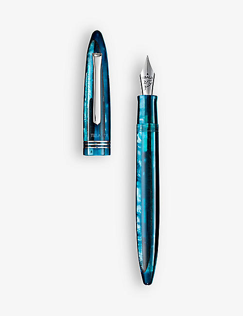 TIBALDI: Bora Bora marble-effect resin fountain pen