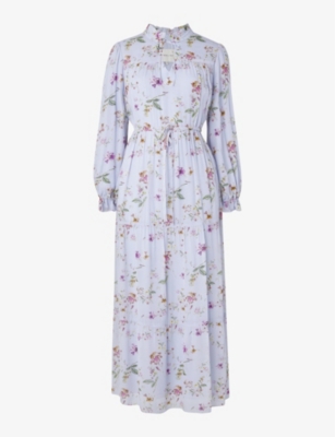 MALINA: Florencia floral-print maxi dress