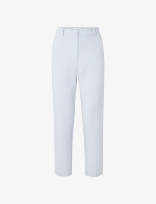 By Malina Womens Sky Blue Lovi Straight-leg High-rise Woven Trousers