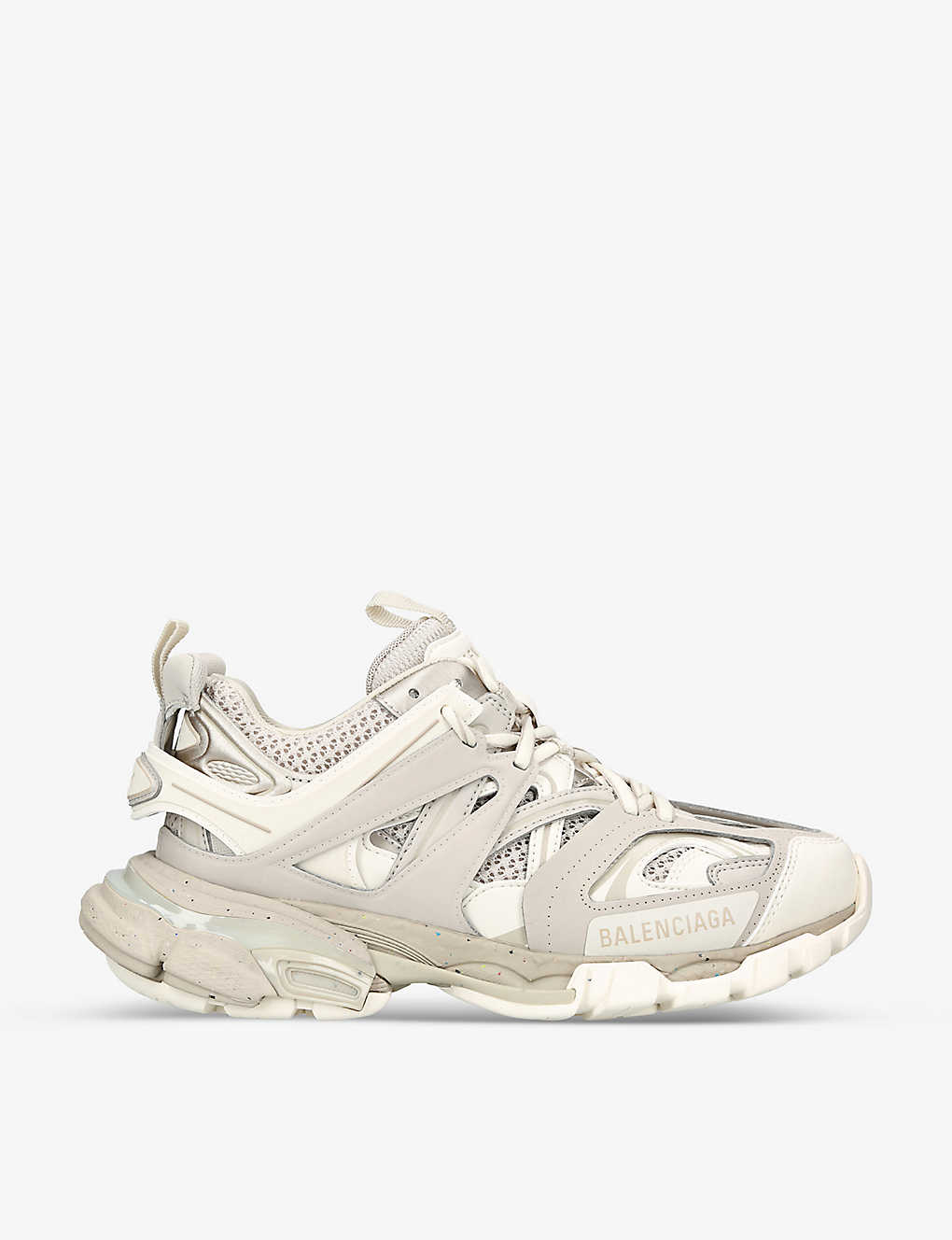 Shop Balenciaga Women's Beige Track Recycled-sole Mesh And Nylon Trainers
