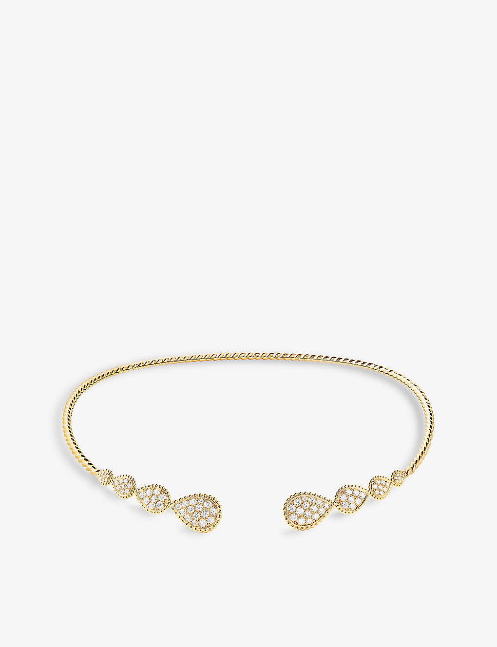 Boucheron Serpent Boheme Diamond Multi-motif Collar In Yellow Gold