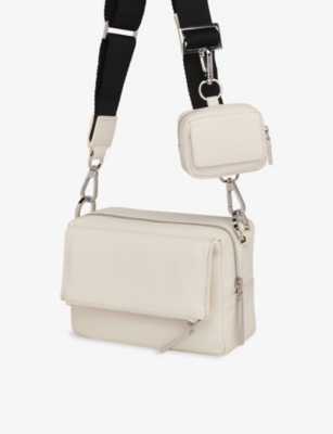 Whistles White Bibi Leather Keyring In White