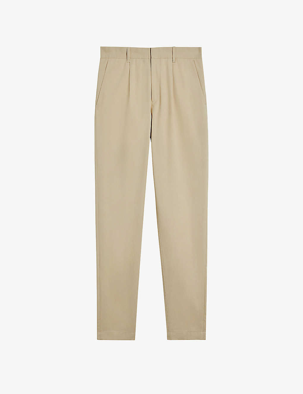 Ted Baker Mens Stone Vedra Tailored-fit Tapered-leg Stretch-cotton Trousers