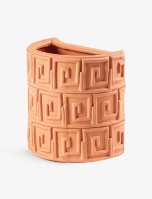 SELETTI: Antonio Aricò Magna Graecia Grecian-pattern terracotta vase 25cm