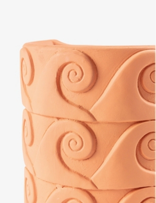 SELETTI: Magna Graecia Onde terracotta wall vase 25cm