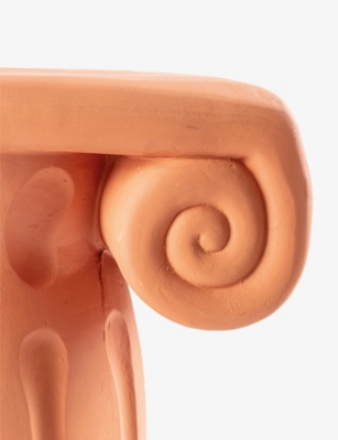 SELETTI: Magna Graecia column-shaped terracotta plinth 45cm