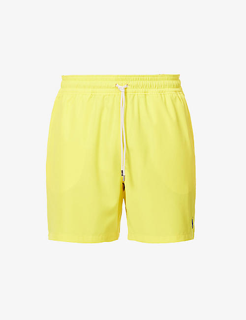 POLO RALPH LAUREN: Logo-embroidered recycled-polyester-blend swim shorts