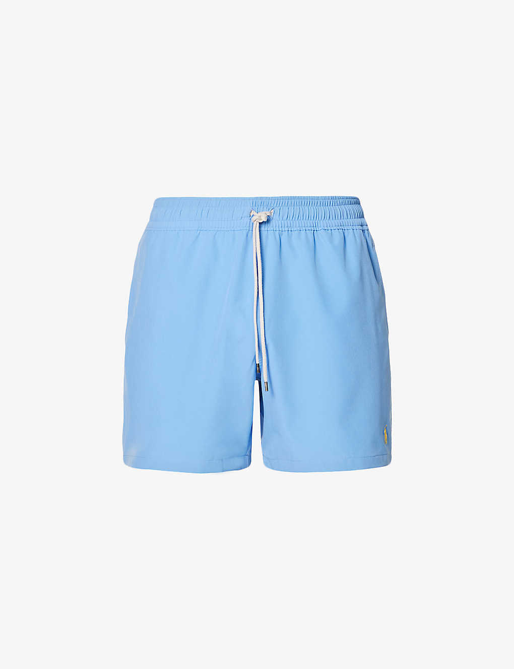 Polo Ralph Lauren Traveller Logo-embroidered Recycled Polyester-blend Swim Shorts In Blue
