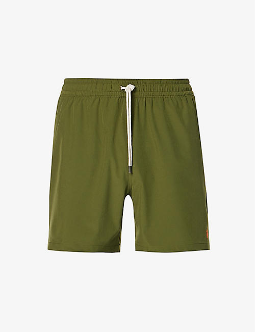 POLO RALPH LAUREN: Traveller logo-embroidered recycled polyester-blend swim shorts
