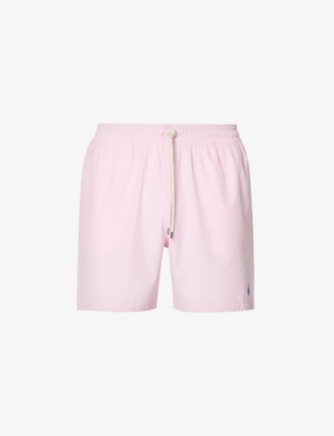 Polo Ralph Lauren Pink Embroidered Swim Shorts In Carmel Pink