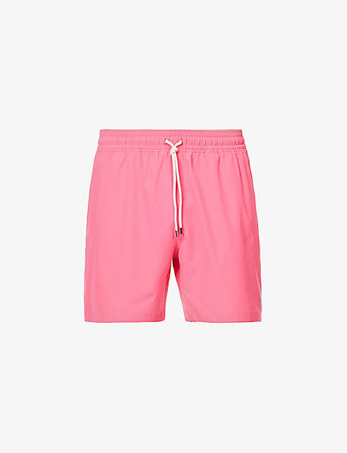 POLO RALPH LAUREN: Traveler logo-embroidered stretch-recycled polyester shorts