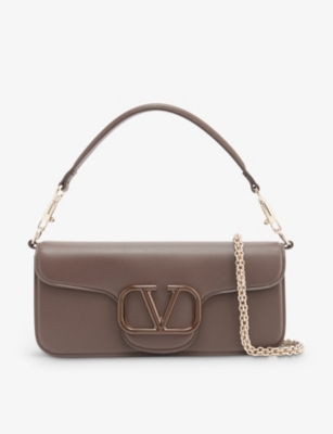 VALENTINO GARAVANI Loc logo plaque leather shoulder bag