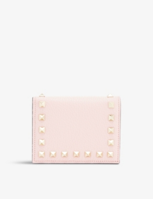 VALENTINO GARAVANI: Rockstud leather wallet