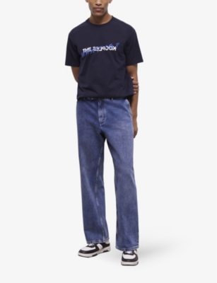 THE KOOPLES: Logo-print crewneck cotton-jersey T-shirt