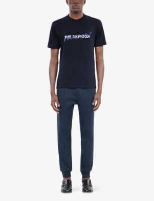 THE KOOPLES: Logo-print crewneck cotton-jersey T-shirt